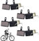 4 Paar Fahrradscheibenbremsbeläge, Bicycle Disc Brake Pads for Shimano für Shimano M575 M525 M515 T615 T675 M505 M495 M486 M485 M475 M465 M447 M446 M445 M416 M415 M395 M375 M375 M315 M355 C601 C501
