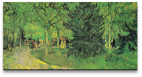Remaster 120x60cm Vincent Van Gogh Impressionismus Weltberühmtes Gemälde Park Weg Grün zeitlose Kunst