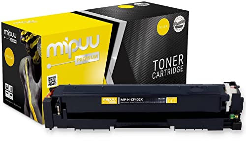 Mipuu Toner kompatibel für HP CF402X 201X Yellow für HP Color Laserjet Pro 200 M252 M252DW M252N M250 M252DW M252N MFP M274 M274N M277 M277DW M277N