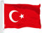 G128 LiteWeave Pro Series Türkische Flagge, bedruckt, 150D-Polyester, für drinnen und draußen, lebendige Farben, Messingösen, dicker und langlebiger als 100D-75D-Polyester