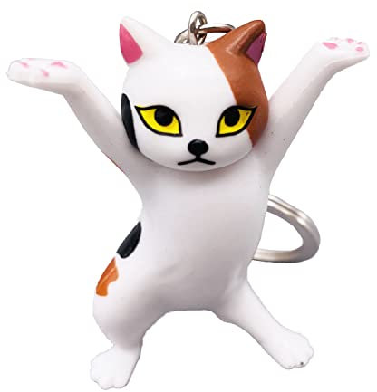 Shining crown Porte-clés chat, porte-clés chat mignon, dessin animé enchanteur chat porte-clés, multicolore, Medium