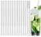 Lot de 12 pailles en verre, longues, 21,5 cm, passent au lave-vaisselle, en verre, pailles en verre, pailles en verre