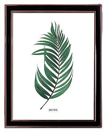Inov8 Framing Tarnish Resistant Silver Plated Picture Frame - Rose Gold Black Enamel Design for 8x6 Inch (20x15cm) Photo