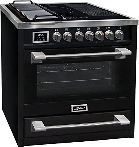 Kaiser Induktions-Standherd HC 93691 IS, Elektro Standherd 90 cm/Kaiser Empire mit Induktionskochfeld /5 Kochzonen/8 Multifunktions-Elektro-Backofen/Selbstreinigung/115 L