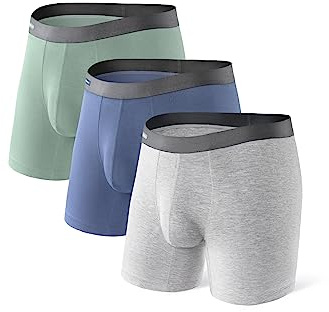 DAVID ARCHY Slip Homme, Lot de 4 Slips sous-vêtements pour Homme en Rayonne de Bambou Coupe Haute, Doux et Respirant