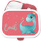 Kinder Campus für Mepal - Brotdose Dinosaurier Jausenbox süßer Dino I - 750 ml - Rosa - junge kindergarten t-rex lunchbox saurier schulkinder geschenke dose vesperbox schule dinos brotbox