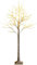 LIFEZEAL Künstlicher Weihnachtsbaum LED, Kunstbaum 150 cm hoch, Zweige aus PVC & Ständer aus Eisen, Lichterbaum Christbaum mit 72 warmweiße LEDs