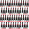 Honoson Hundespielzeug, Gummi, Huhn, quietschendes Huhn, langlebig, Quietschspielzeug, Streich, Neuheit, Spielzeug, kleines Huhn, Geräuschmacher für Hunde, Haustiere, 16,3 cm, Schwarz, 50 Stück