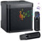 SOPPY Karaoke Machine for Adults & Kids, Portable Bluetooth Speaker with 2 Wireless Microphones, Karaoke Machine Speaker with Voice Changing Effects,Party Lights for Family Home Party (Black)