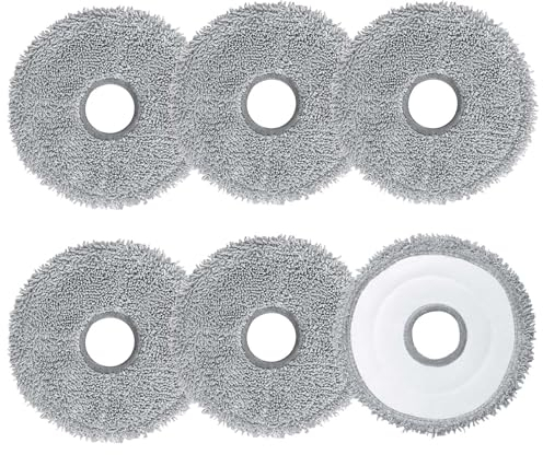 Tolenre Lot de 6 serpillères de rechange pour Dreame W10S/W10S PRO/S10 Lavables en microfibre, 301-28025