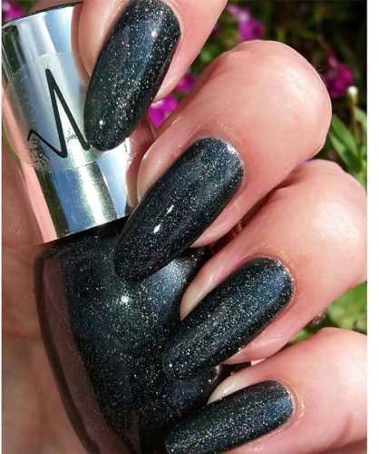 Vivien Kondor Summer Edition Shimmer Nail polish Vegan Friendly Long lasting (Noir)