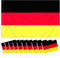Bigqin 90x145 cm Große Deutschland Flagge mit 10 Stück 14×21cm Klein Deutschland Fahne Set, Deutschlandfahne Hausgarten Party Bar Deko