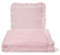 Balbina Musselin, Kinderbettwäsche 135x100 + 40x60 cm 2-teiliges Set Babydecke und Kissen 100% Baumwoll-Musselin, Schlafdecke mit dicker antiallergischer Füllung für Winter atmungsaktiv Puderrosa Hell