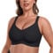 JoliComfy Reggiseno Senza Ferretto Reggiseni Donna Push Up Senza Cuciture Comodo Morbido Bonus Allunga Reggiseno(Nero,L)