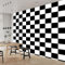 Schwarz-Weißes Schachbrettmuster Fototapete Schwarz Und Weiß Fototapeten Wandbild Motivtapeten Vlies-Tapeten Moderne Wandtapete Wand Schlafzimmer Wohnzimmer Dekoration 200x140 cm