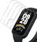 Haofun Pellicola Protettiva per Xiaomi Smart Band 9 Active TPU Film, 4 Pezzi Pellicola TPU Flessibile, Antigraffio, Senza Bolle, Facile da Installare, Pellicola Protettiva Morbida ad Alta Risoluzione