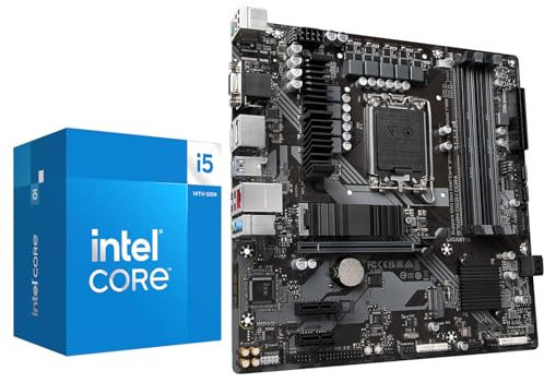 MICRO CENTER CPU Motherbard Combo - Intel core i5-14400 10cores Desktop Processor with Integrated Intel UHD Graphics 730 and Gigabyte B760M DS3H DDR4 Motherboard
