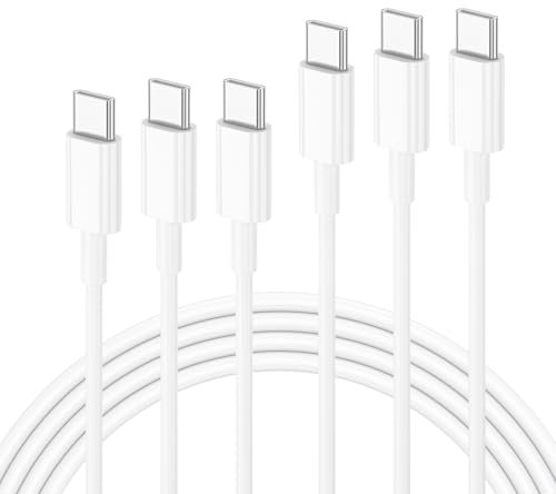 3Pack USB C to USB C Charger Cable, Type C Super Fast Charging for Samsung Galaxy for A16 /A15 /A14 /A13 /A12 /A32 /A33 /A34 /A35 /A52S /A53 /A54 /A55 /A05S /A20E