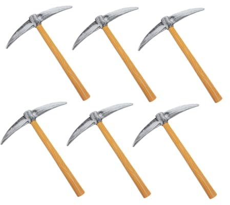 Ipetboom 6 Pièces Accessoire de Costume Pioches Mousse pour Déguisement Prop Décoratif pour Performances Outil de Photo