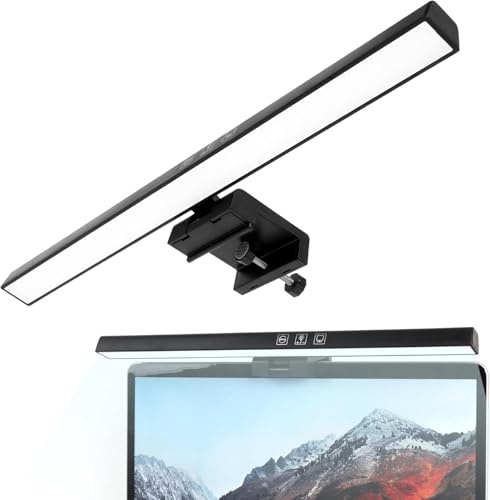 Monitor Light Bar, Screen LED Light Bar, Computer Monitor Lamp, Brightness & Color Temperature USB Auto-Dimming Eye-Care for Home Office Desk Lamp