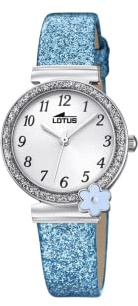 Lotus Mädchenuhr Analog aus Leder Blau | Quarzwerk, Widerstandsfähiges Mineralglas, Wasserdicht 5 ATM, Klassisch, Special Prices 18625/3