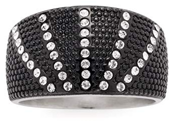 JEWELS BY LEONARDO Damen-Statement-Ringe Edelstahl Glas '- Ringgröße 60 016950