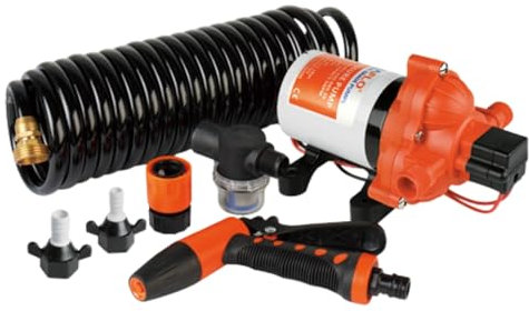 SEAFLO 33 Series Washdown Deck Wash Pump KIT 12v 70 PSI 3.0 GPM for Rv Boat Marine Yacht with All New Heavy Duty Pressure Switch