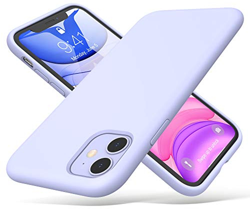 ULAK iPhone 11 Hülle Silikon, Liquid Silikonhülle 3 in 1 Dünne Schutzhülle Bumper Handyhülle Stoßfest Phone Case für iPhone 11 6,1 Zoll - Lila