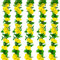 Huryfox Guirlandes de Fleurs Artificielles - 5 brins 230 cm Longueur Fleurs Vigne pour décorations, Arche de Roses Jaune avec Un Design réaliste pour Les Mariages intérieurs/extérieurs, Les fêtes
