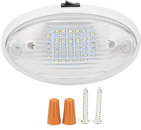 Akozon Innenbeleuchtung, 12 V, 400 lm, LED-Innenleuchte, hohe Helligkeit, für Auto, Wohnmobil, Yacht, Boot, Anhänger