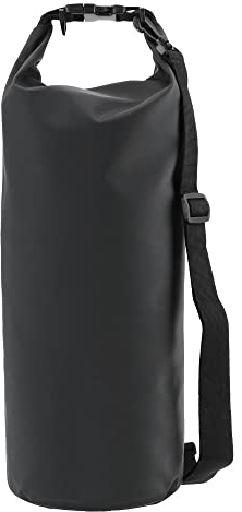 DIYWORK Motorrad Gepäckrollen in Schwarz - Outdoor Umhängetasche aus PVC - zum Tauchen, Schwimmen, Wandern und Autofahren (30L)