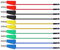 DEWIN Jumper Wires, 10pcs P1530 Stackable Banana Plug to Breadboard Female Jumper Wires Soft Flexible Silicone Test Leads