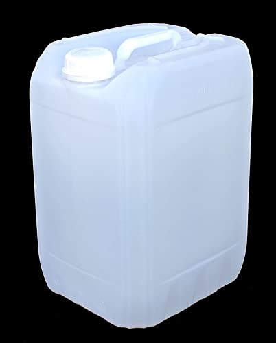 Mugar- Bidones de PVC con Certificado Alimentario- Distintas Capacidades y Cierres- Bidones de Almacenamiento y Transporte (20 litros, Blanco Rosca)