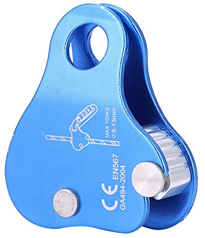 Kletter-Abseilger?t, Aluminium Bergsteigerausr¨¹Stung Blau for Outdoor-Aktivit?Ten