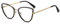kachawoo Frauen Mode Brillen Rahmen Cat Eye Blaues Licht Computer Gläser TR90 Metall Brillen (black gold frame)