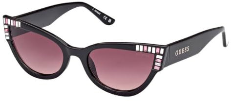 GUESS Damen GU7901 Sonnenbrille, schwarz (Shiny Black), 54/19/135