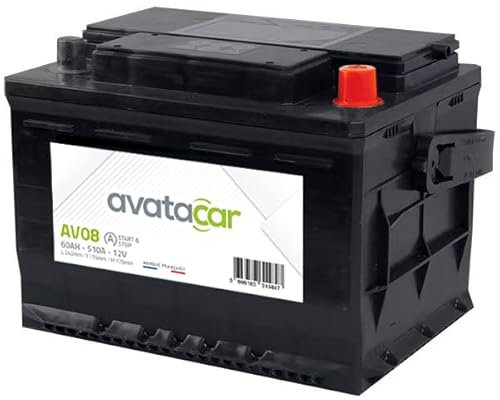 Batterie Avatacar AV08 60Ah 510A Avatacar