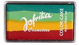PartyXPeople Jofrika Color-Cake Hippie I 4 farbige Aqua Schminke I Wasserlöslich I Leichte Handhabung | Wischfeste Schminke | bunt 708843 - STD