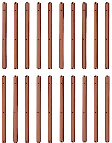 BBTISG 10 Pares de Rieles de PláStico para Cajones, Corredores de PláStico para Cajones Rieles de Armario de Cocina Dormitorio en Cajones Ranurados (300 mm, marrón)