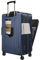 Turmaster Front Opening Handgepäck（PC+Aluminiumrahmen）,Koffer mit Rollen,20 Zoll Suitcase,Trolley Handgepäck mit Becherhalter und USB-Anschluss,TSA genehmigt Gepäck(Blau