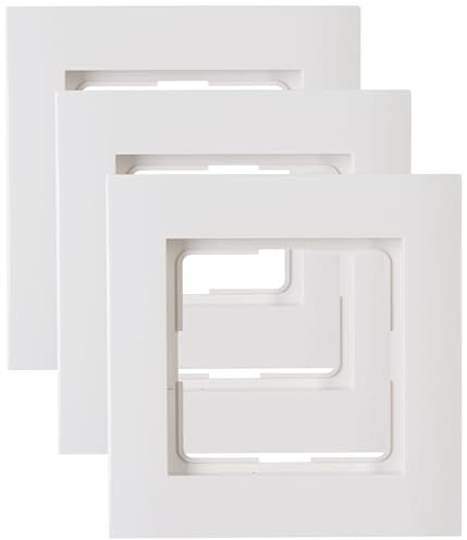 Kopp 402129062 Athenis Abdeckrahmen, 1-Fach, Rein-weiß (Packung mit 3)