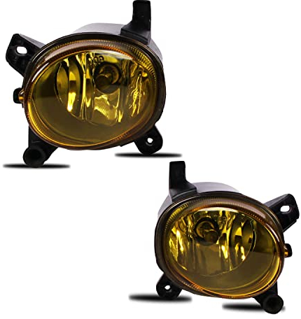 Nebelscheinwerfer kompatibel mit 2007-2014 AUDI A1 A4 Wagon A5 A6 Q3 (8X 8K2/8K5 8T/8F 4G2/4G5/4GH 8UB/8UG); VW Passat CC (357), H11-12V-55W HALOGEN-GLÜHNE, 1 Paar (Fahrer- und Beifahrerseite) (Gelb)