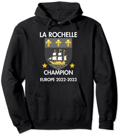 Fanartikel La Rochelle Rugby Tribut Europapokal 2022-2023 Pullover Hoodie