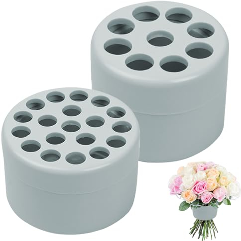 Recitem Ikebana Stielhalter, Spiral Stielhalter für Vasen, spiralförmiger Blumenstielhalter, Spiralblumenstielhalter, Ikebana-Stielhalter, Ring, Blumenstrauß Twister (Kleine & Große)