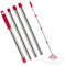 Ucoolbe Spin Mop Replacement Handle for O-Cedar, 4-Section 30 to 58 Mop Stick Compatible with O-Cedar Spin Mop & Bucket System，EasyWring Mop Handle for Floor Cleaning, Mop Head & Base not Include