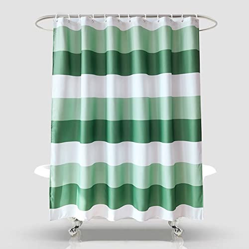 WDYJDPWS Bedruckter Waffel-Badezimmervorhang, Polyester-Duschvorhang, japanischer minimalistischer wasserdichter Vorhang