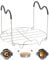 Anseom Steamer Rack, Stainless Steel Steaming Rack Steamer Rack Trivet with Silicone Handles Stainless Steel Round Rack Cooking Cooling Racks for Air Fryer Pressure Cooker Kitchen Cooking