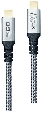 2GO USB Datenkabel - High Speed - 10GBps - 100W - 120cm