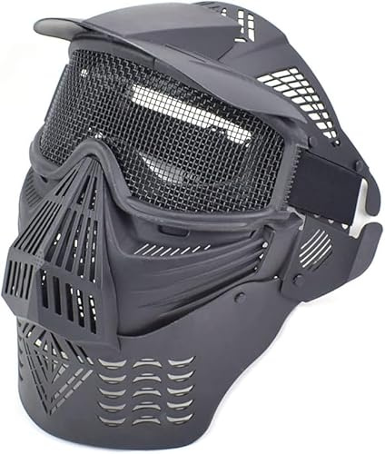 Mascara de Airsoft 34237 | Accesorio Airsoft de PVC partidas largas Airsoft con Rejilla y Ajustable