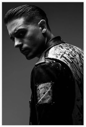 RTFDS G-Eazy Poster G-Eazy Musikposter auf Leinwand, Schlafzimmer-Dekor, Sportlandschaft, Büro, Raumdekoration, Geschenk, ungerahmt, 30 x 45 cm